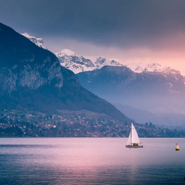 Lac d'Annecy en fin de journée